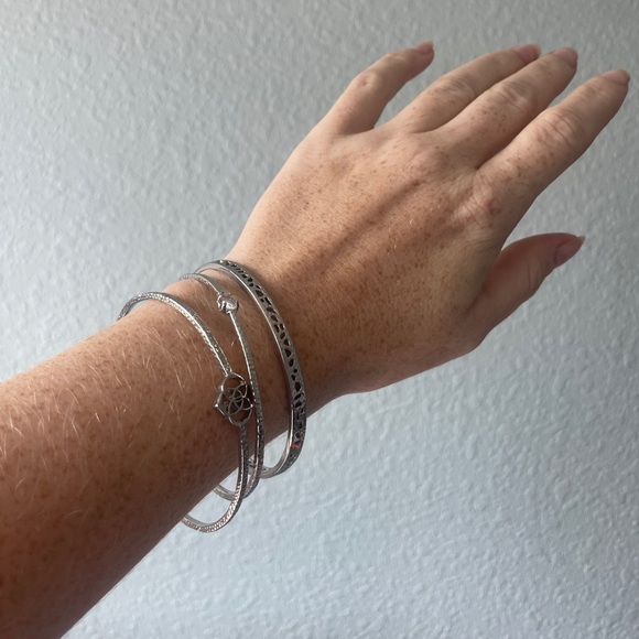 Kendra Scott Jewelry - Kendra Scott Silver Set of 3 Bracelets